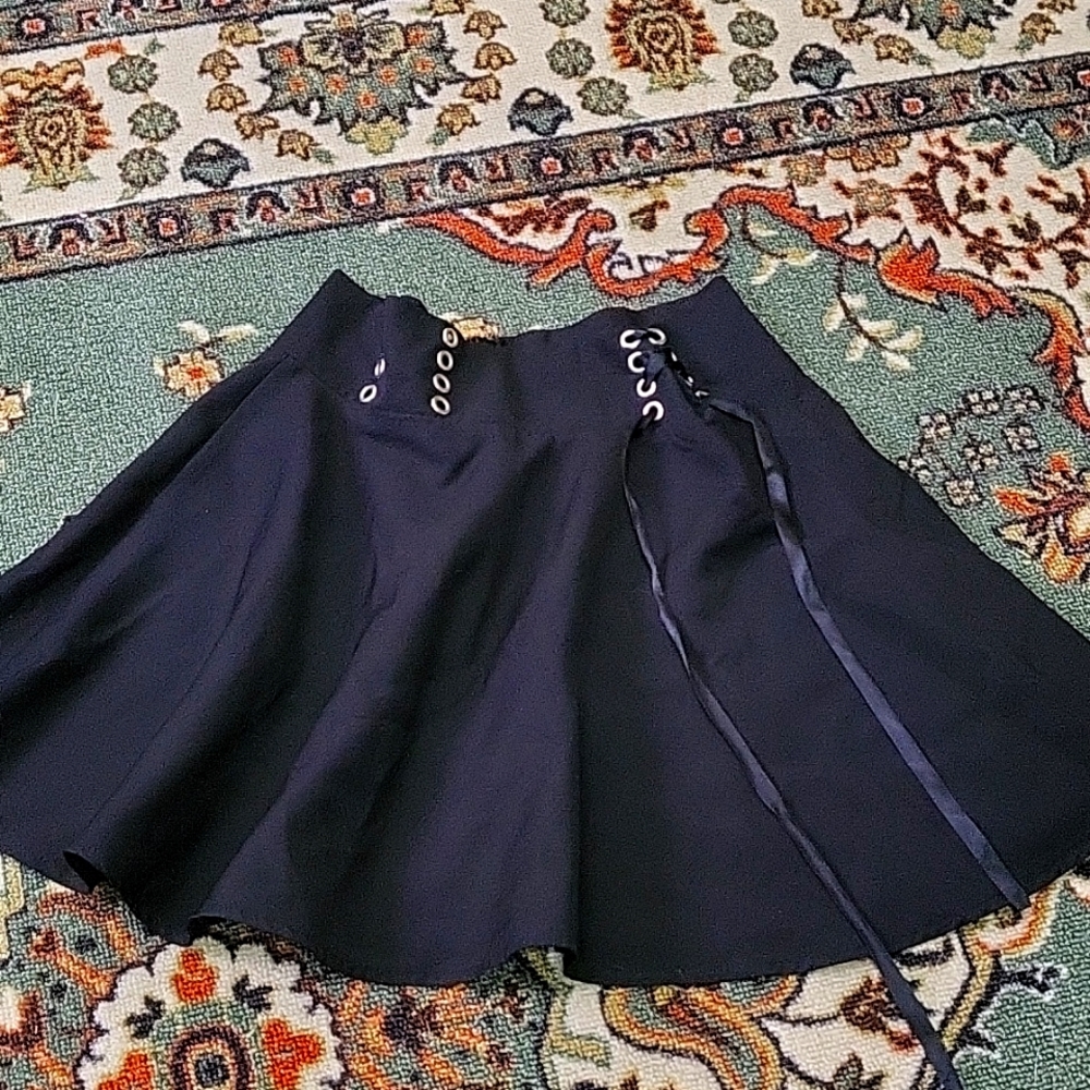 Black miniskirt